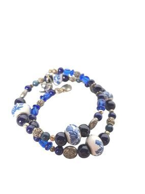 Boho Ceramic Bead Charm Bracelet Wrap Jewelry
